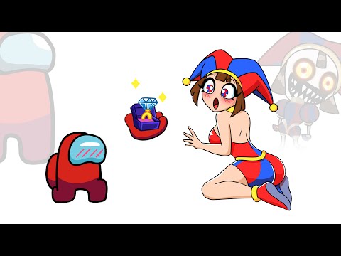 Mini Crewmate Kills The Amazing Digital Circus Ep.3 Characters | Among Us