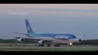 preview picture of video 'Airbus A340-300 Air Tahiti Nui (F-OSEA) Departure Merida, Mexico'