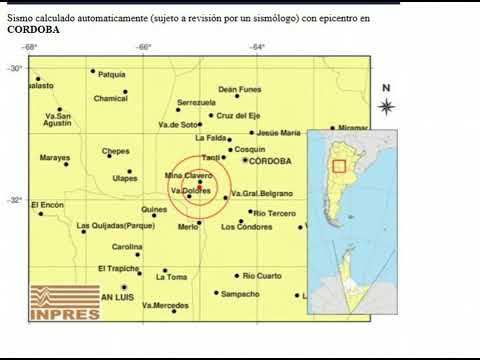 Un temblor de 3.3 grados se sintió en el Valle de Traslasierra en Córdoba