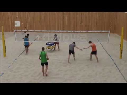 pass deep short deep to attack 05.04.2013 Sandvolley trening Toppvolley Norge