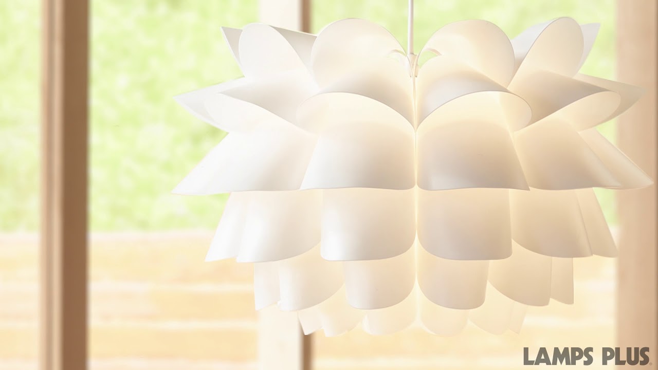 Video 1 White Flower Pendant Chandelier