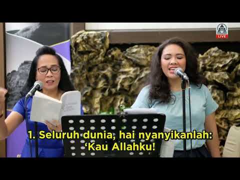 NKB 5 Seluruh Dunia Hai Nyanyikanlah.  GKI Harapan Indah