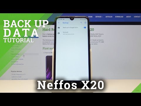 How to Enable Google Backup in TP-LINK Neffos X20 - Backup Data