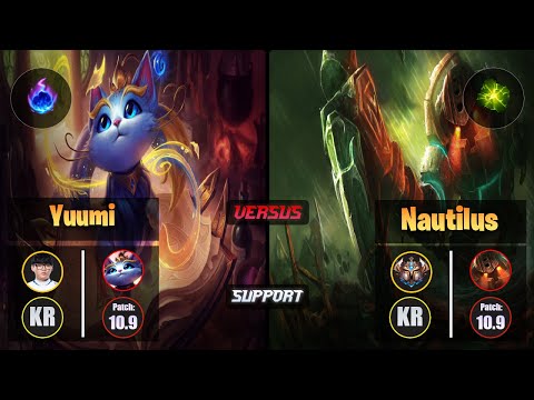Hoit YUUMI (Support) [Arcane Comet] VS NAUTILUS - Challenger KR Patch 10.9