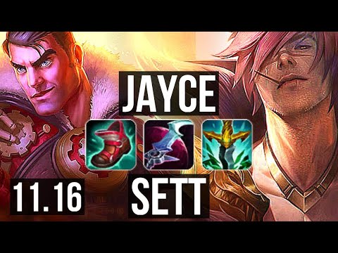 JAYCE vs SETT (TOP) | 3.2M mastery, 7/2/4, Dominating | KR Diamond | v11.16