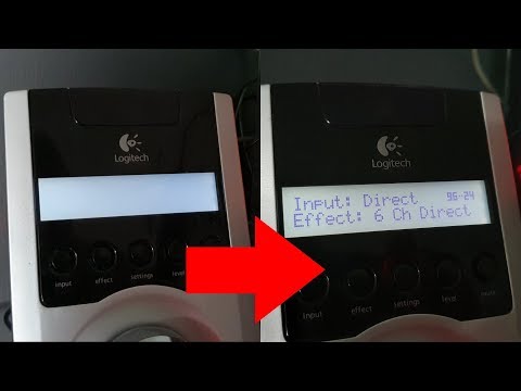 Logitech Z-5500 faded LCD display fix