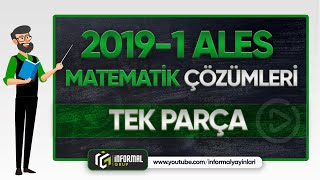 2019 ALES/1 Matematik Soruları ve Çözümleri | TEK PARÇA