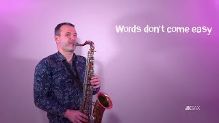 Download lagu F.R. David - Words don't come easy - (Saxophone Cover by JK Sax) mp3