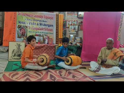 Layavinyasam- Chadusra Jathi Thripuda Thalam by Vrishank and Aaditya