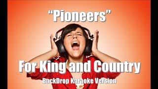 for King and Country &quot;Pioneers&quot; BackDrop Christian Karaoke