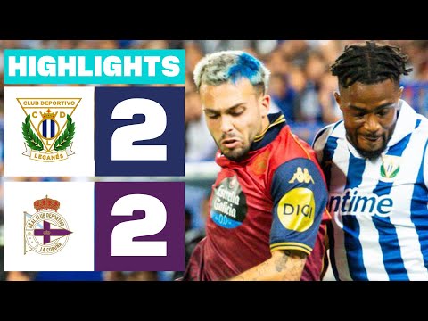 CD LEGANÉS 2 - 2 RC DEPORTIVO | RESUMEN LALIGA HYPERMOTION