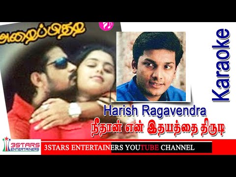 Neethan En idayathai Thirudi Solo Karaoke For Male Singer