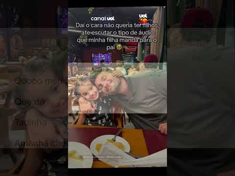 Criança se emociona ao mandar áudio para o pai e pedir que ele volte para casa