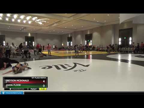 70 Lbs 1st Place Match - Greyson McDonald, FL Vs Jaxon Flood, GA 2092