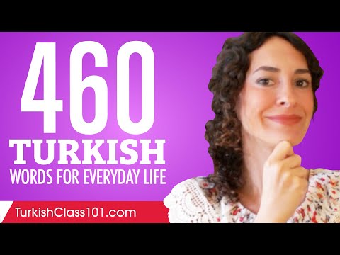 460 Turkish Words for Everyday Life - Basic Vocabulary #23