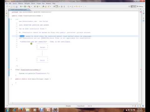 Java Can We Make Constructor Final