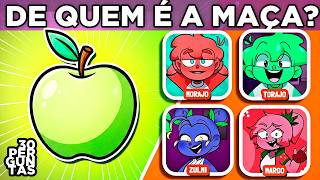 🦭🐝🍏 SUPER QUIZ DOS YOUTUBERS | Só os verdadeiros fãs vão acertar todsas #quiz 🐵 #macaquiz