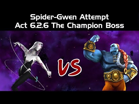 Testing Spider-Gwen Against Act 6.2.6 The Champion Boss | Burden of Might & Dismay Link On