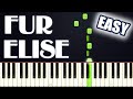 Fur Elise Beethoven EASY PIANO TUTORIAL SHEET MUSIC By Betacustic