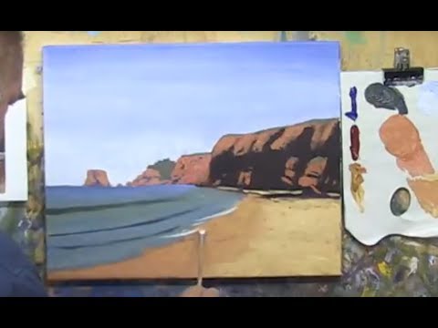 Learn To Paint TV E12 "Aireys Inlet Lighthouse" Seascape Painting in Acrylica