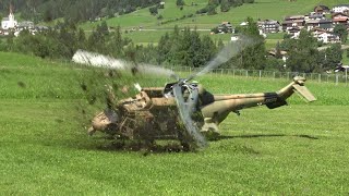 CRASH LANDING MILITARY EUROCOPTER AS-332/AS-532AL COUGAR SUPER PUMA RC SCALE