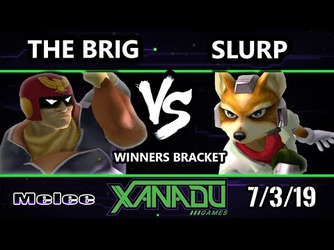 S@X 309 SSBM - The Brig (Captain Falcon) Vs. SLuRp (Fox) - Smash Melee Winners Round 3