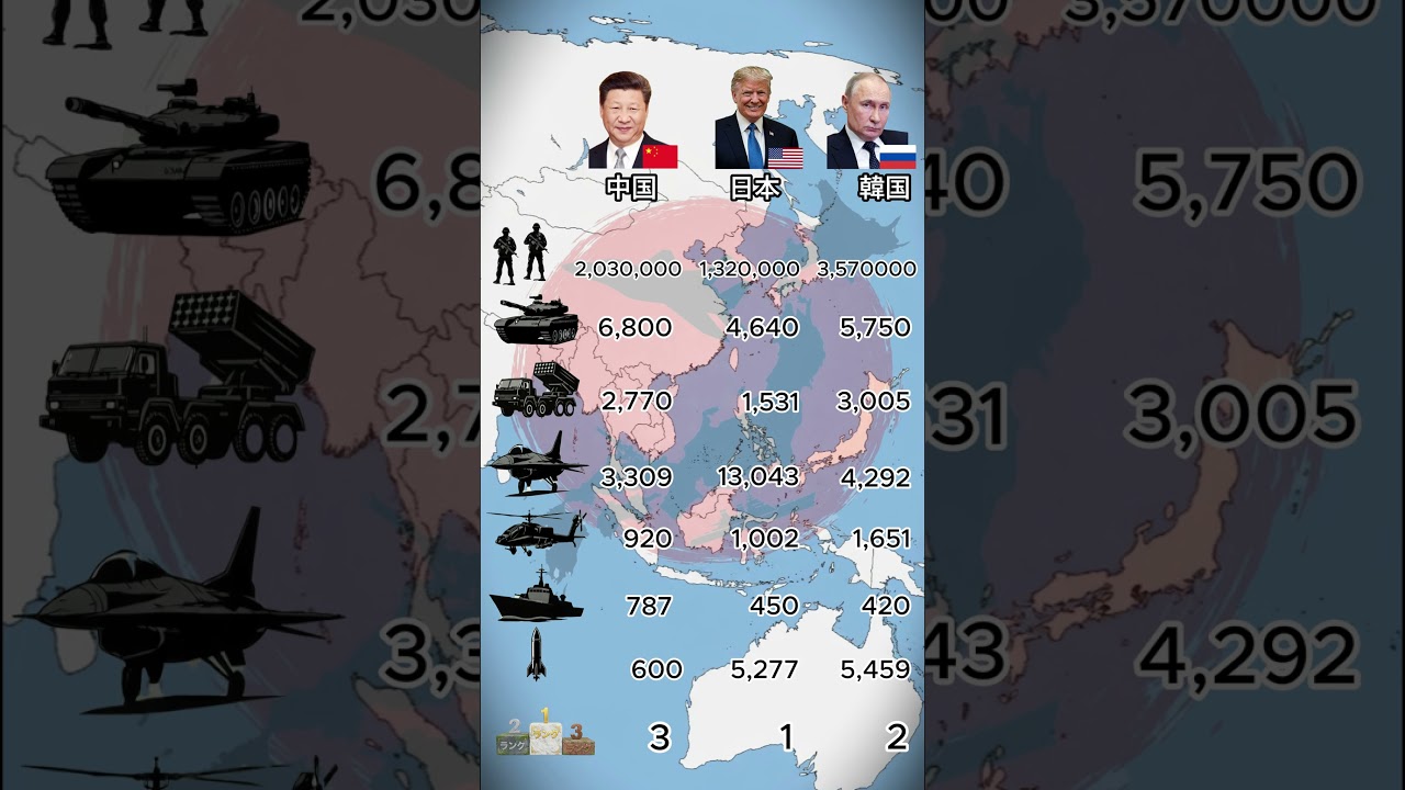 世界最強3カ国を比較…本当に強いのはどこ？ #ミリタリー #北朝鮮  #戦史ラボ