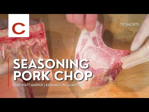Seasoning Pork Chop | Chef Matt Harper | Tips #shorts