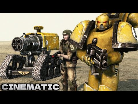 Imperial Fists & Astra Militarum vs Chaos! - Men of War: Warhammer 40K Mod