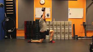 Kettlebell - Half kneeling 1 Arm Press
