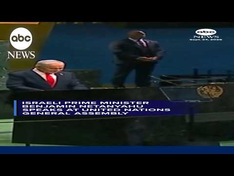 Israeli Prime Minister Benjamin Netanyahu speaks at UN General Assembly