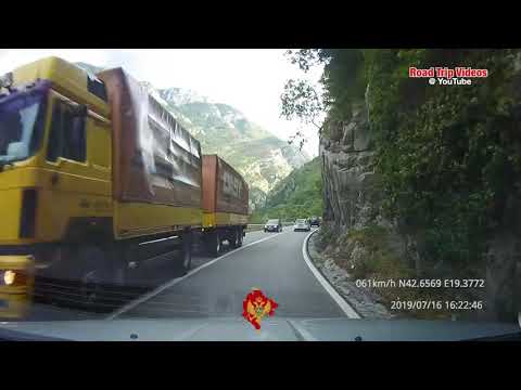 driving in the Canyon of Morača (Montenegro)