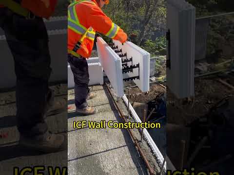 EPS Insulated Concrete Forms Stacking Blocks | ICF Construction Build Blocks Assembly Supply