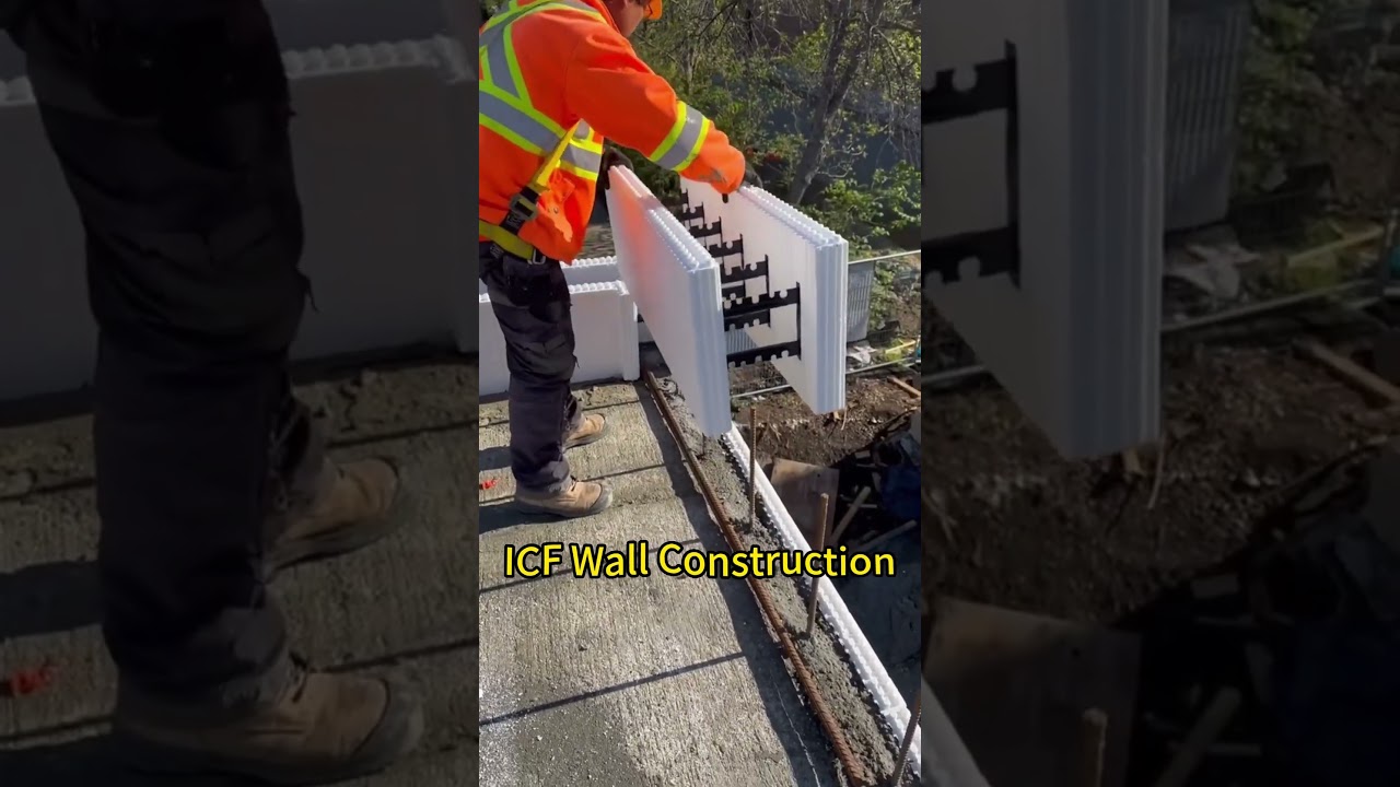 EPS Insulated Concrete Forms Stacking Blocks | ICF Construction Build Blocks Assembly Supply