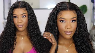*MUST HAVE* AFFORDABLE SUPER EASY CURLY LACE WIG INSTALL| Ft STUSHCREATIONS