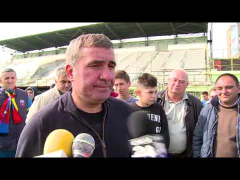 Interviu HAGI după meciul amical FC Viitorul - Steaua 1-0