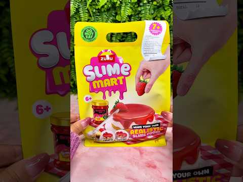 Slime Mart Strawberry Cheesecake 🍓🍰 DIY Slime| ASMR [no talking]