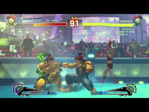 USF4 Shoe (Akuma) vs Pe4CeFu1 (Rose/Akuma) 11/23/2014