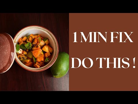 Chef on What To Do if Salt is More in Mango Pickle
