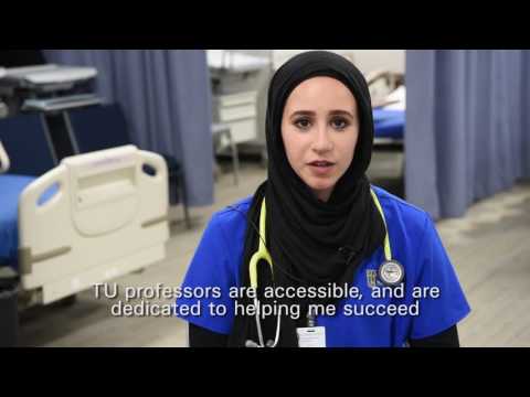 TU nursing student Amy Amer