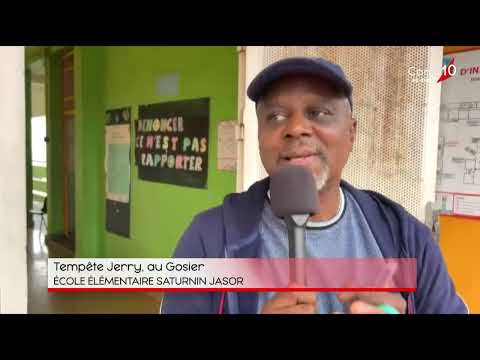 Tempête Jerry, au Gosier