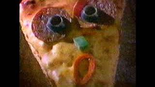 Vintage Pizza Hut Commercial Pizza Head and Steve 