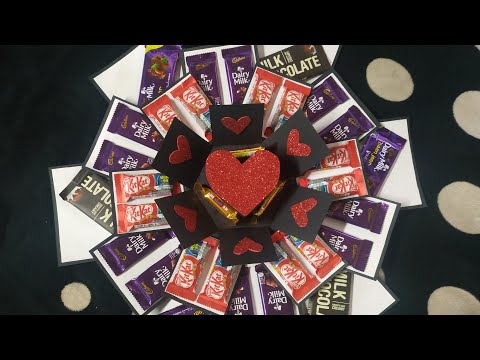 Chocolate explosion box| Explosion box | handmade gift