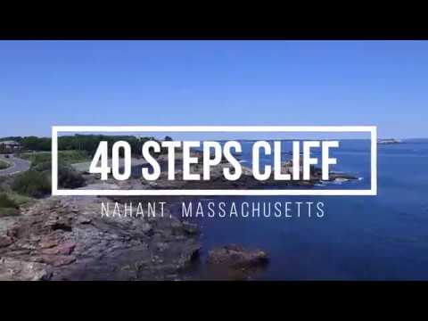 DJI PHANTOM 3 STANDARD OVER 40 STEPS CLIFF IN NAHANT, MASSACHUSETTS | 4K