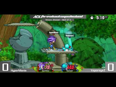 HyperMania (Sonic) vs VaporeyeZ (Yoshi) - Winners Bracket - throwback smash island