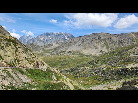 Driving... Great St. Bernard Pass to Valle d'Aosta, Italy