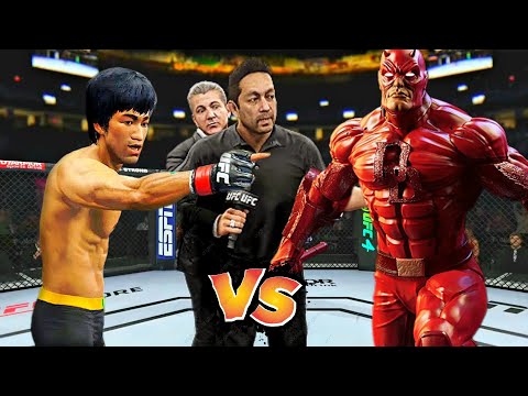 Crazy Fight 🔥🐉 Daredevil vs. Bruce Lee - EA Sports UFC 4 Rematch