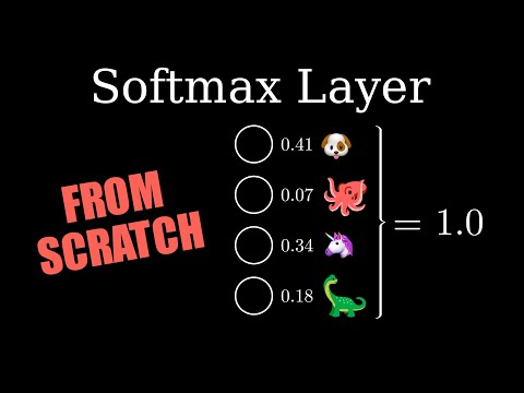 Softmax Layer From Scratch Mathematics Python Code