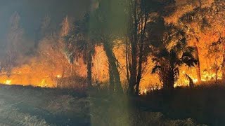 Evacuations ordered in Weeki Wachee as brush fire grows after burn ban lifted