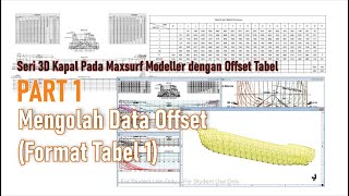 Part 1: 3D Ship in Maxsurf Modeller with Offset Table